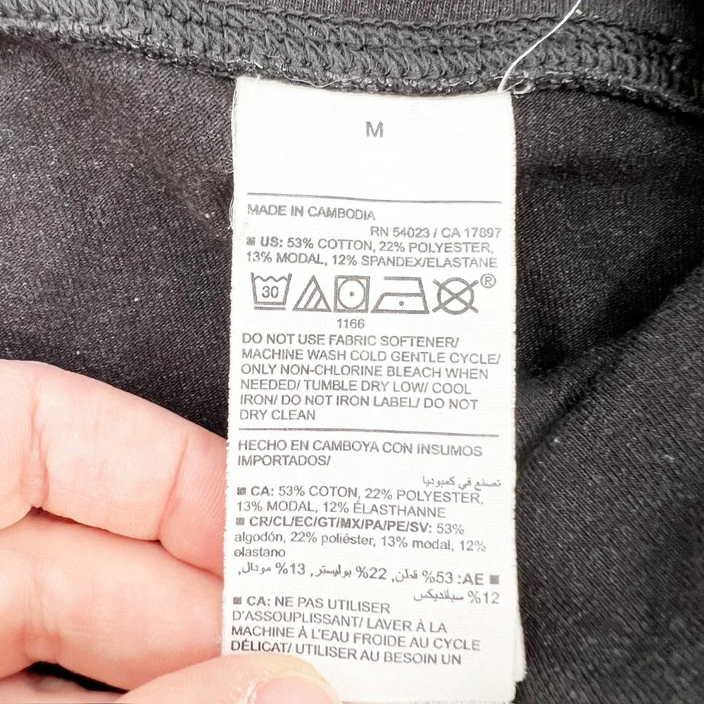 Old Navy Leggings Maternity M Black Good PowerChill Go-Dry High Rise Active